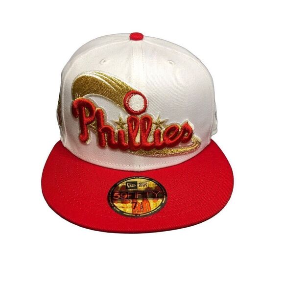 New Era Philadelphia Phillies 59FIFTY Fitted Cap Hat Size 7 1/2 - Picture 1 of 5